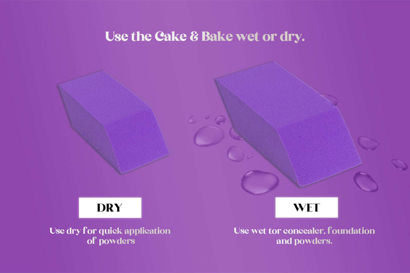 Cake and Bake® Makeup Wedge Sponge